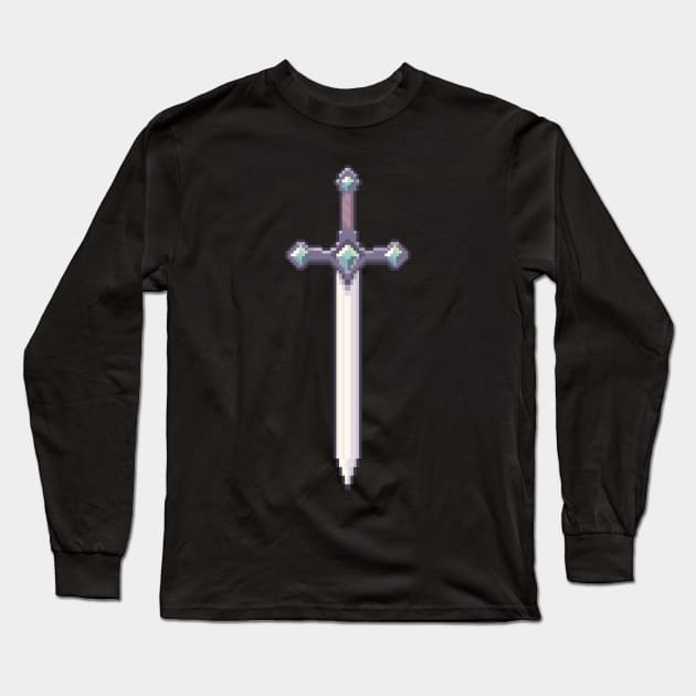 Sword of the Adventurer Long Sleeve T-Shirt by Pixel Dreams